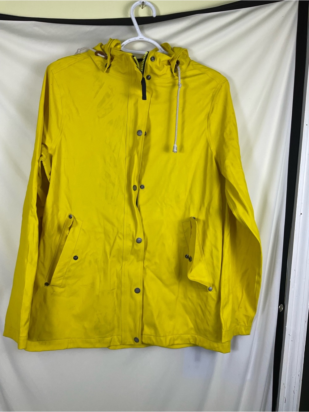 Mountain Khakis Bright Yellow Hooded Raincoat